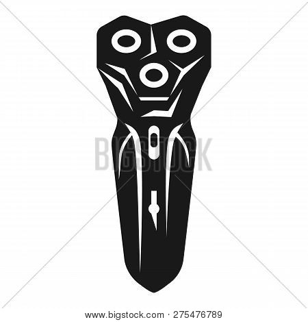 Three Headed Electric Shaver Icon. Simple Illustration Of Three Headed Electric Razor Vector Icon Fo