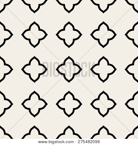 The Geometric Abstract Pattern In Arabian Style. Seamless Vector Background.
