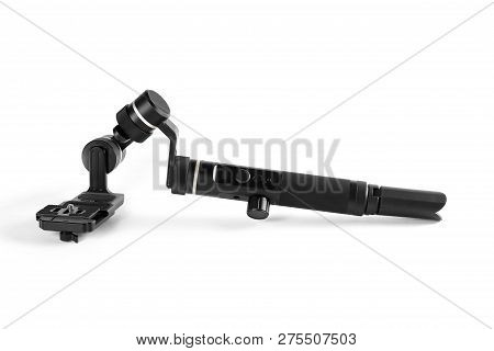 Three-axis Stabilizer. Close Up. Isolated On White Background.
