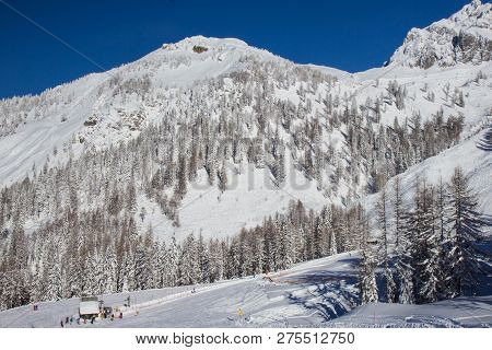 View Of Nassfeld Ski Resort, Austrian Alps
