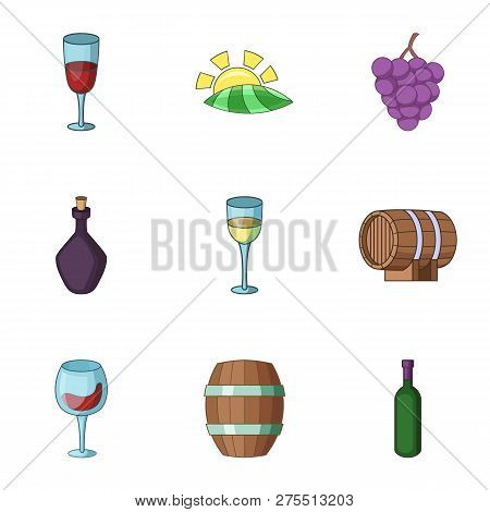 Cordial Icons Set. Cartoon Set Of 9 Cordial Icons For Web Isolated On White Background