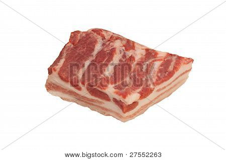 Ruwe varkensvlees Bacon