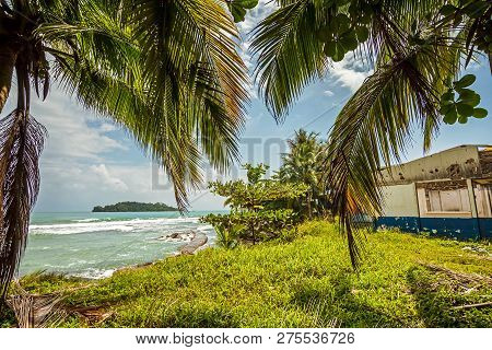 At The Port Limon Seaport In Costa Rica
