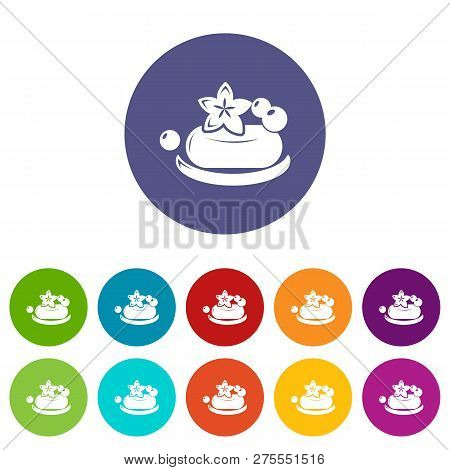Eco Spa Soap Icons Color Set For Any Web Design On White Background