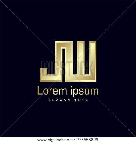 Initial Letter Jw Logo Template Vector Design