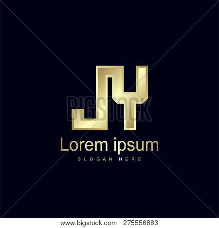 Initial Letter Jy Logo Template Vector Design