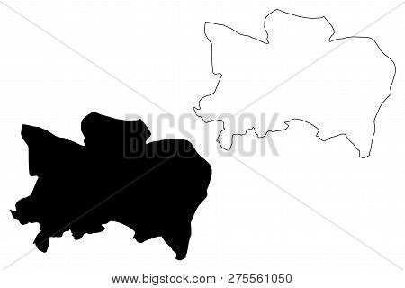 Benue State (subdivisions Of Nigeria, Federated State Of Nigeria) Map Vector Illustration, Scribble 