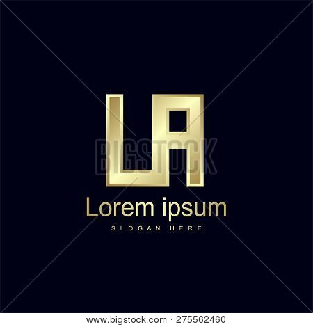 Initial Letter La Logo Template Vector Design