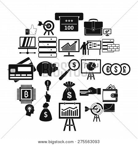 Stockbroker Icons Set. Simple Set Of 25 Stockbroker Icons For Web Isolated On White Background