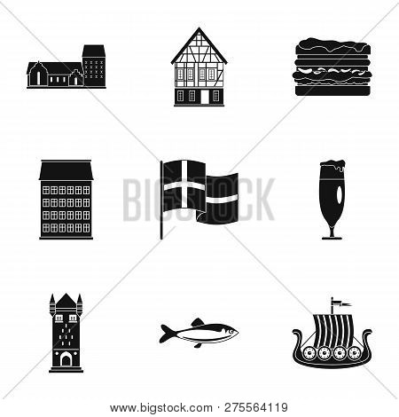 Hinterland Icons Set. Simple Set Of 9 Hinterland Icons For Web Isolated On White Background