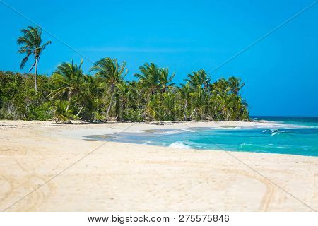 Exotic Carribean Shore Of Puerto Rico Flamenco Beach