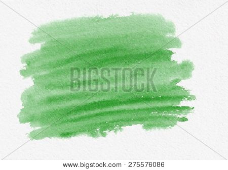 Dark Green Watercolor Gradient Brush Strokes. Beautiful Abstract Background For Designers, Mock-ups,