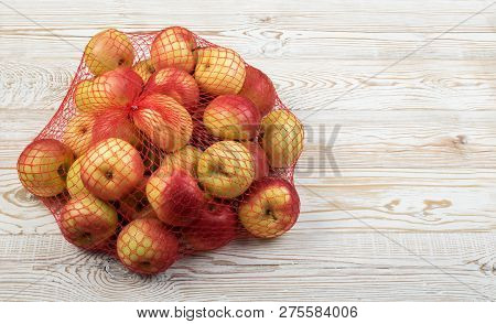 Red And Green Soft Apples Ready For Juice Produce