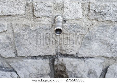 Close-up View Of Old Drinking Fountain, Bansko, Bulgaria, Europe