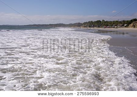 Pacific Ocean Surf North Of Puerto Vallarta, Mexico
