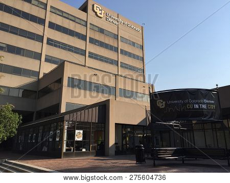 Denver, Co, Usa - September 2, 2017: The University Of Colorado Denver Is A Member Of The Four Campu