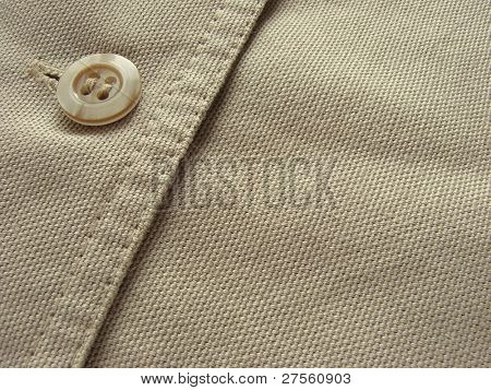 fragmento de la ropa vaquera con botón