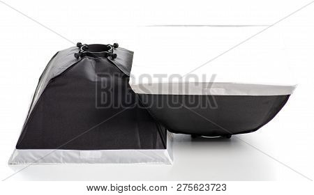 Softboxes Equipment Professional On White Background Isolation