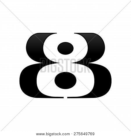 Bb 8 Initials Vector Symbol Graphic Logo Design Template