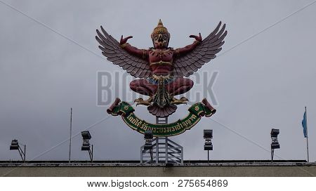 Bangkok, Thailand - Sep 16, 2018. Garuda Statue, State Symbol Of Thai Royal. The Garuda Is A Mytholo