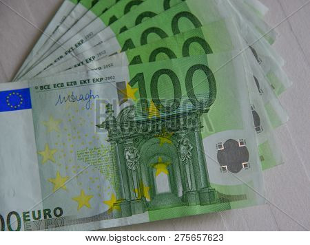 Euro Billnote (eur) Background. The Currency Of The Euro Area And Institutions Was Issued In 2002.