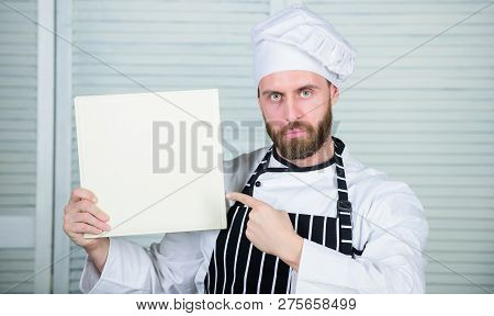 Improve Cooking Skill. Ultimate Cooking Guide For Beginners. Book Family Recipes Copy Space. Accordi