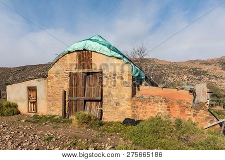 Matjiesrivier, South Africa, August 27, 2018: An Old Barn At Keurbosfontein Near Matjiesrivier On Th