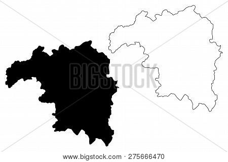 Kaduna State (subdivisions Of Nigeria, Federated State Of Nigeria) Map Vector Illustration, Scribble