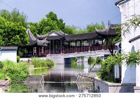 The White Buildings Of The Luzhi Water Town Scenic Area In Wuzhong Area Of Suzhou China In Jiangsu P