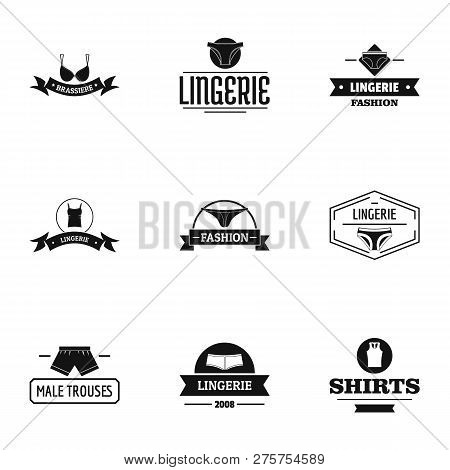 Chemise Logo Set. Simple Set Of 9 Chemise Logo For Web Isolated On White Background