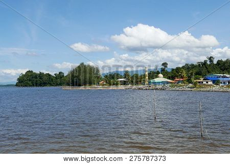 Small Village Nearby The Sea. Lawas Sarawak Malaysia