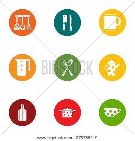 Jefe Icons Set. Flat Set Of 9 Jefe Icons For Web Isolated On White Background