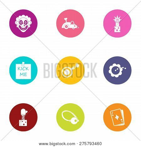 Hoax Icons Set. Flat Set Of 9 Hoax Icons For Web Isolated On White Background