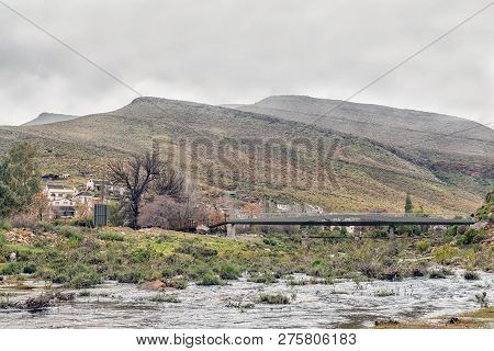 The New Pedestrian Bridge Over The Tra Tra River At Wupperthal In The Cederberg Mountains Of The Wes