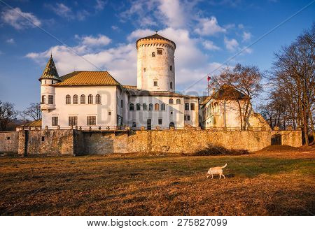 Medieval Castle Budatin Near By Zilina, Central Europe, Slovakia.