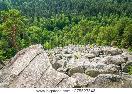 A View Of The Countryside In The Certova Stena National Nature Reserve, Location Called As Rocky Sea