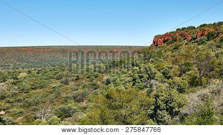 The Wonderful  Waterberg Plateau In Namibia Rises Two Hundred Meters From The Surrounding Plains.