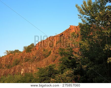 Mountain Rock Formation - Famous Snake Hill Mountain Top Rock Formation At Laurel Park In Secaucus, 
