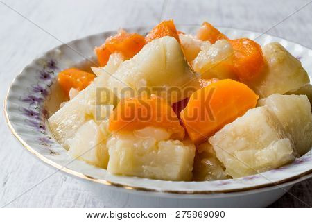 Turkish Food Celery Salad With Olive Oil / Zeytinyagli Kereviz.