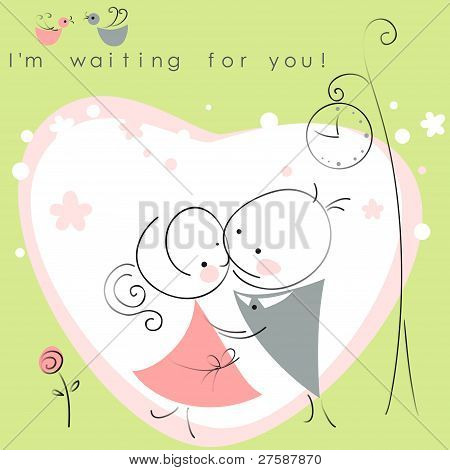 Valentinstag paar treffen auf ein Datum