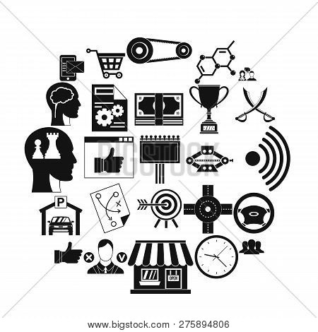 General Director Icons Set. Simple Set Of 25 General Director Icons For Web Isolated On White Backgr