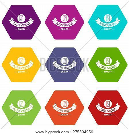 Quality Material Icons 9 Set Coloful Isolated On White For Web