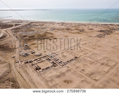 Al Zubarah, Az Zubara, Ruined Ancient Arabian Town, North-western Coast Of The Qatar Peninsula, Al S