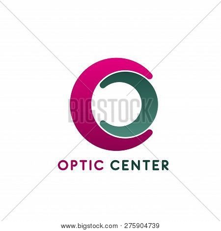 Optic Center Vector Icon Isolated On A White Background. Concept Of Ophthalmology Diagnostic Center,