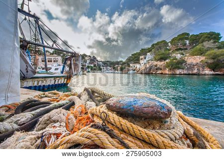 In The Harbor Of Cala Figuera Mallorca Spain