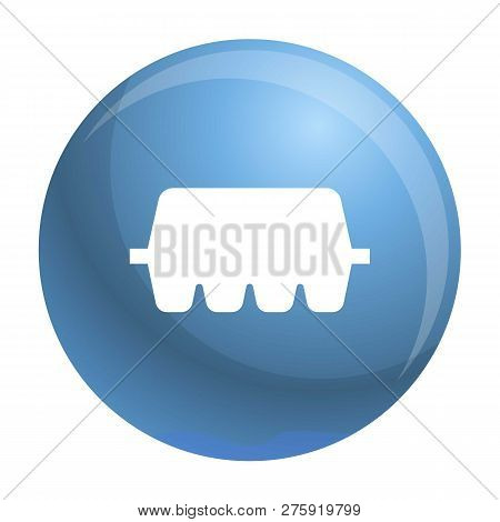 Egg Box Icon. Simple Illustration Of Egg Box Icon For Web Design Isolated On White Background