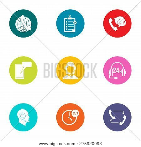 Dialer Icons Set. Flat Set Of 9 Dialer Icons For Web Isolated On White Background