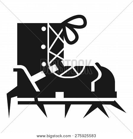 Climb Spike Boot Icon. Simple Illustration Of Climb Spike Boot Icon For Web Design Isolated On White