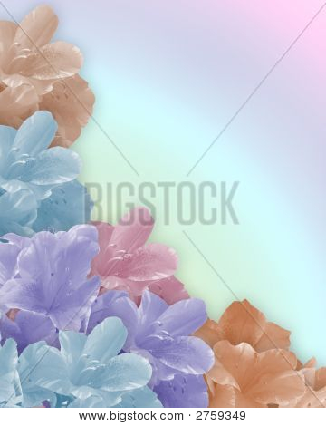 Pastelowe kwiaty ślubne tło zaproszenie