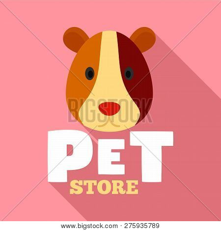 Pet Store Animal Logo. Flat Illustration Of Pet Store Animal Logo For Web Design